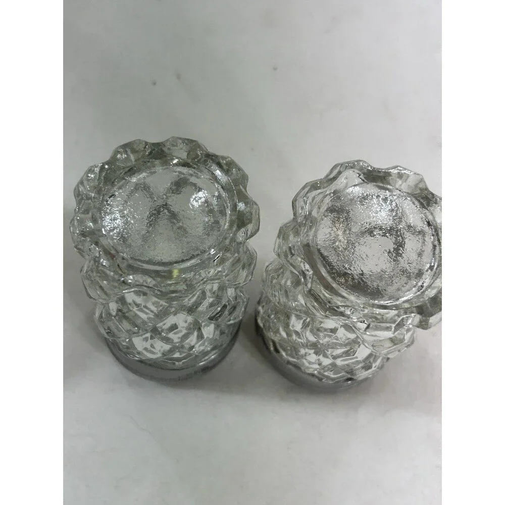 Vintage Rosewood Glass Condiment Jars Set Salt Pepper Sugar Jam Lidded